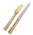 Pastry fork in gilded silver plated - Ercuis